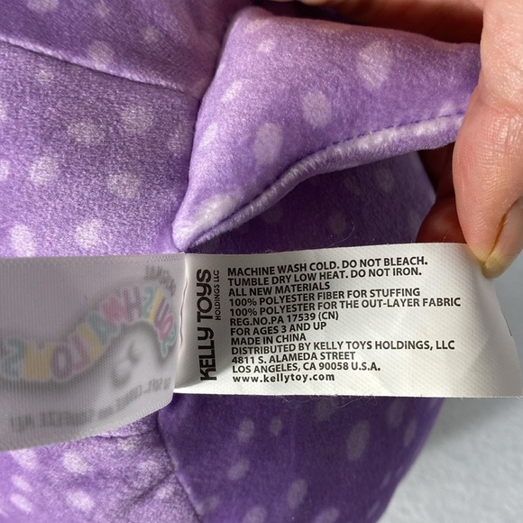 Squishmallows Lavender Plush Aziza the Stingray with White Belly - Picture 3 of 9